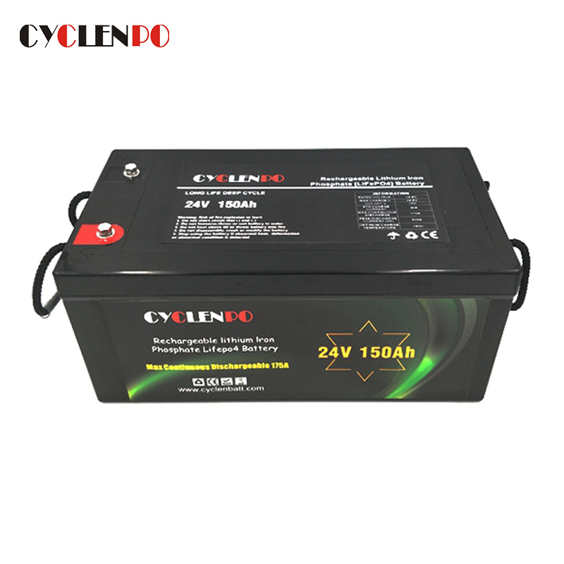 Large capacity 24V 150Ah Lifepo4 battery RV special battery solar