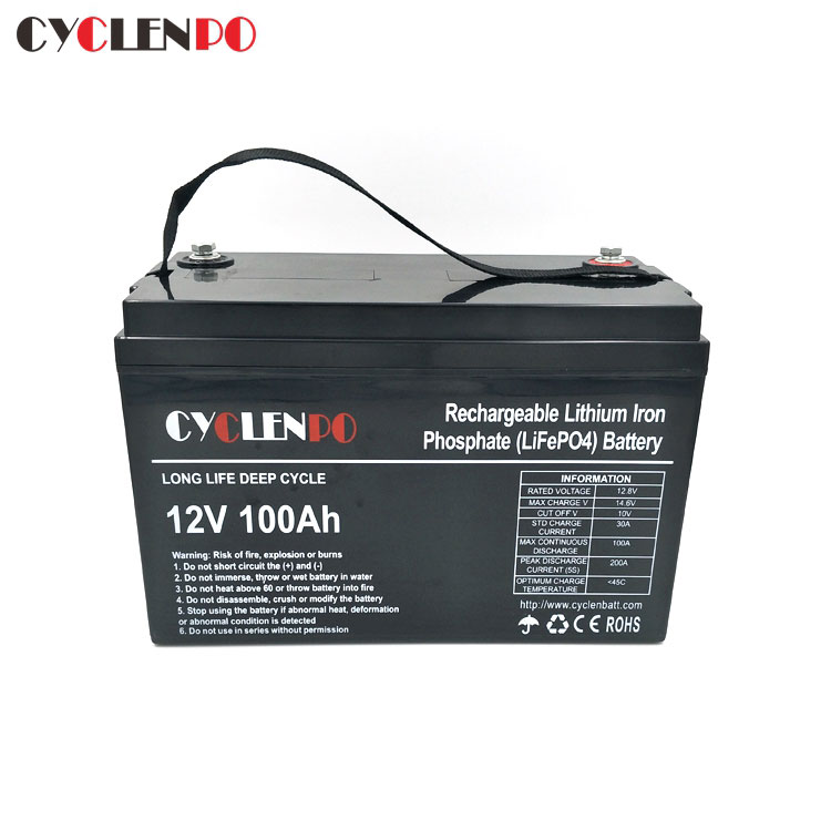12v lithium ion battery deep cycle lifepo4