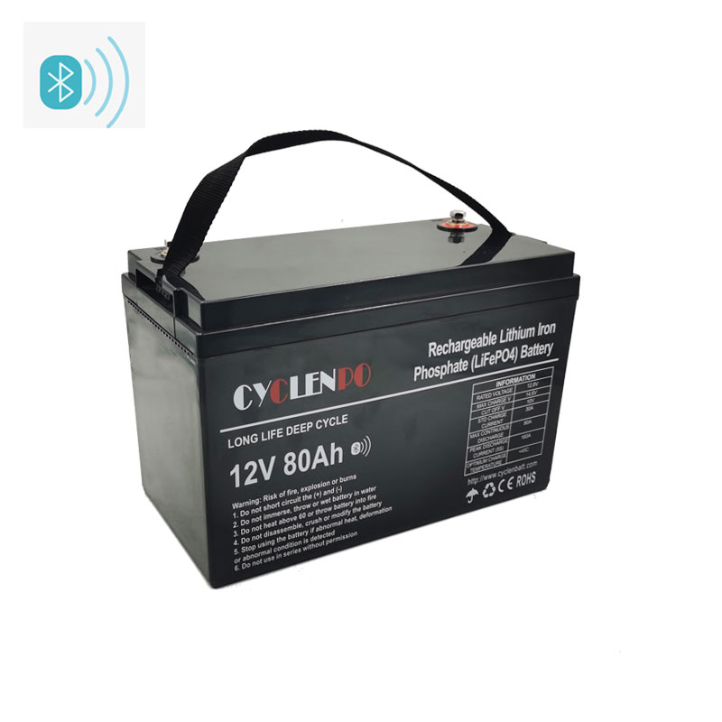 12v 80ah Lithium Battery With BLUETOOTH APP - Cyclen